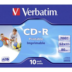 Verbatim 43325 CD-R 80 disc 700 MB 10 stuk(s) Jewelcase