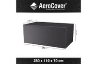 AeroCover | Tafelhoes 280 x 110 x 70(h) cm - thumbnail