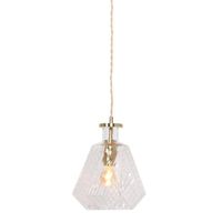 Mexlite Hanglamp Grazio glass Ø 18 cm mat goud