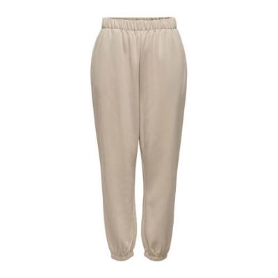 ONLY wide leg broek Feel Life met biologisch katoen zand