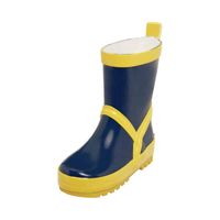 Playshoes regenlaarzen Uni Marine Gele Streep Maat