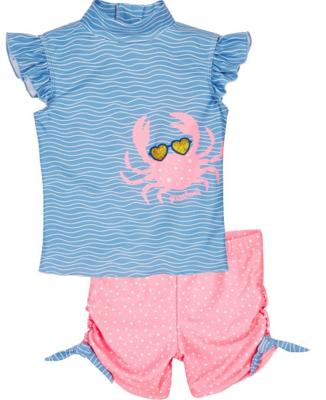 Playshoes zwempak Krab meisjes polyester 2-delig Playshoes zwempak Krab meisjes polyester 2-delig