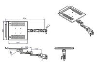 LINDY 40699 Laptophouder Kantelbaar - thumbnail