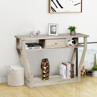 Console Tafel met Lade en Plank Hal Entree Tafel 3-Laags Moderne Decoratieve Zijtafel Sofatafel Onderste Display Plank Zij Accent Tafel - thumbnail