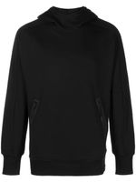 C.P. Company hoodie en coton à détails de verres - Noir