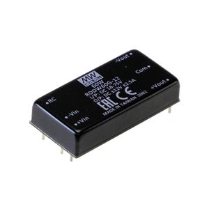 Mean Well RDDW60G-12 DC/DC-converter, print 2.5 A 60 W Aantal uitgangen: 2 x Inhoud 1 stuk(s)