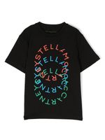 Stella McCartney Kids t-shirt à logo imprimé - Noir