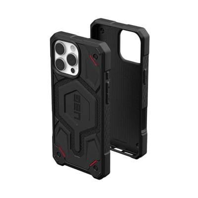 URBAN ARMOR GEAR Monarch Pro Case compatibel met Apple iPhone 16 Pro Max Case (Draadloos/Magnetisch opladen compatibel, 5-laags bescherming) kevlar zwart