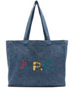 A.P.C. sac cabas Diane à logo imprimé - Bleu