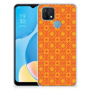 OPPO A15 TPU bumper Batik Oranje