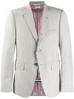 Thom Browne blazer droit à rayures - Gris - thumbnail