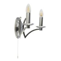 Searchlight Chroom wandlampje Ascot 41312-2CC