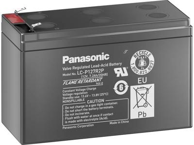 Panasonic 12V 7,2Ah Loodaccu 12 V 7.2 Ah Loodvlies (AGM) (b x h x d) 151 x 94 x 65 mm Kabelschoen 4.8 mm Onderhoudsvrij, Geringe zelfontlading Panasonic 12V 7,2Ah Loodaccu 12 V 7.2 Ah Loodvlies (AGM) (b x h x d) 151 x 94 x 65 mm Kabelschoen 4.8 mm Onderhoudsvrij, Geringe zelfontlading