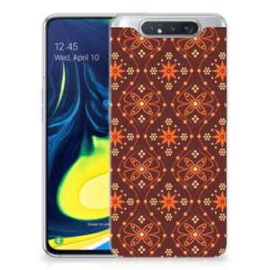 Samsung Galaxy A80 TPU bumper Batik Brown