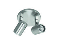 HighLight spot Rain 2 lichts rond - mat staal