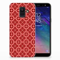 Samsung Galaxy A6 (2018) TPU bumper Batik Rood - thumbnail