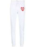 Love Moschino pantalon de jogging à logo imprimé - Blanc