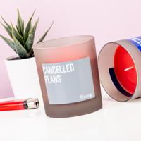 Kaars Met Tekst - Cancelled Plans