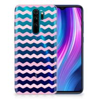 Xiaomi Redmi Note 8 Pro TPU bumper Waves Roze