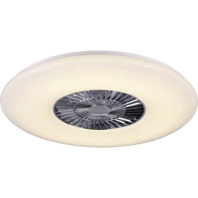 LED Plafondlamp met Ventilator - Plafondventilator - Trion Vison - 60W - Afstandsbediening - Aanpasbare Kleur - Dimbaar LED Plafondlamp met Ventilator - Plafondventilator - Trion Vison - 60W - Afstandsbediening - Aanpasbare Kleur - Dimbaar