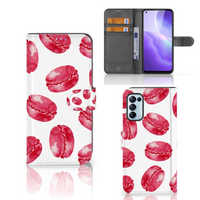 OPPO Find X3 Lite Book Cover Pink Macarons - thumbnail