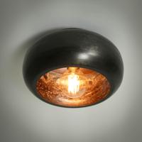 LifestyleFurn Plafondlamp Yamil - Zwart Nikkel