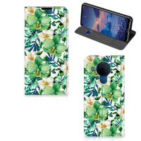 Nokia 5.4 Smart Cover Orchidee Groen