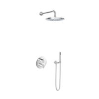 Hotbath Get together IBS2RA Regendoucheset inbouw - 35cm wandarm - 30cm ronde hoofddouche - staafhanddouche - chroom IBS2RACR5