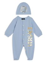 Versace Kids trousseau de naissance à logo imprimé - Bleu - thumbnail