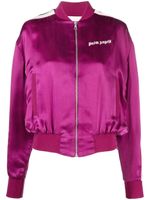 Palm Angels veste bomber à fermeture zippée - Rose