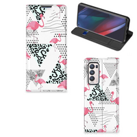 OPPO Find X3 Neo Hoesje maken Flamingo Triangle