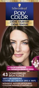 Poly Color Creme haarverf 43 donkerbruin (90 ml)