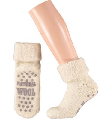 Apollo Apollo Slofsok Anti Slip Unisex Grijs/beige Maat 39-42 (1paar)