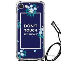 iPhone SE 2022 | 2020 | 8 | 7 Anti Shock Case Flowers Blue DTMP - thumbnail