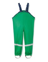 Playshoes Regentuinbroek voor kinderen, wind- en waterdichte modderbroek met fleecevoering, groen, 86 cm