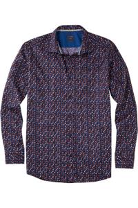 OLYMP Casual Regular Fit Overhemd blauw, Motief