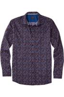 OLYMP Casual Regular Fit Overhemd blauw, Motief - thumbnail