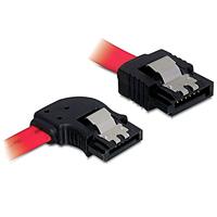 Delock SATA 3 GB/S kabel recht naar linkshoek 50 cm rood