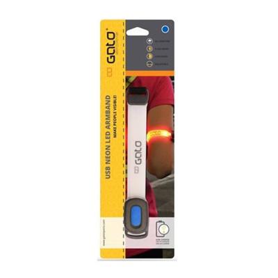 Piri Sport reflectiearmband Neon led polyester blauw one-size Piri Sport reflectiearmband Neon led polyester blauw one-size