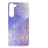 Kleurrijke Telefoonhoesje voor Samsung Galaxy S23 Plus Watercolor Paars