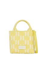 Karl Lagerfeld petit sac cabas K/Monogram en maille - Jaune