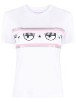 Chiara Ferragni t-shirt en coton à imprimé graphique - Blanc