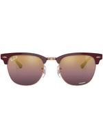 Ray-Ban lunettes de soleil Clubmaster à monture carrée - Rouge