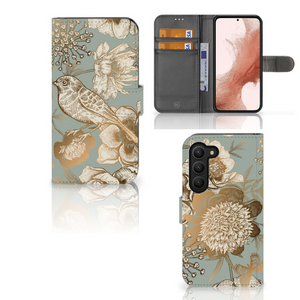 Hoesje voor Samsung Galaxy S23 Vintage Bird Flowers