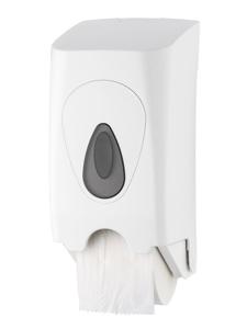 PlastiQline PlastiQline 2-rols houder voor kokerloze toiletrollen PQCDuo - wit