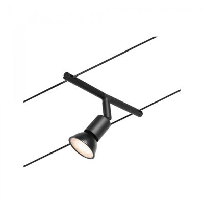 Paulmann PAULMANN 12V-kabelsysteem lamp GU5.3 Zwart (mat), Chroom