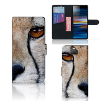 Sony Xperia 10 Plus Telefoonhoesje met Pasjes Cheetah