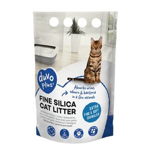 Premium fijne silica kattenbakvulling Wit 0,5-1,5mm - 5L - 2kg