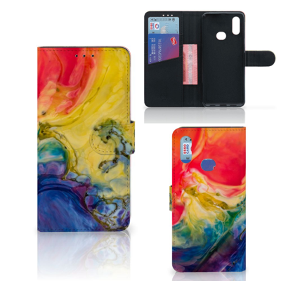 Hoesje Samsung Galaxy A10s Watercolor Dark Hoesje Samsung Galaxy A10s Watercolor Dark