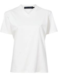 Proenza Schouler t-shirt Talia en coton biologique à col v - Blanc